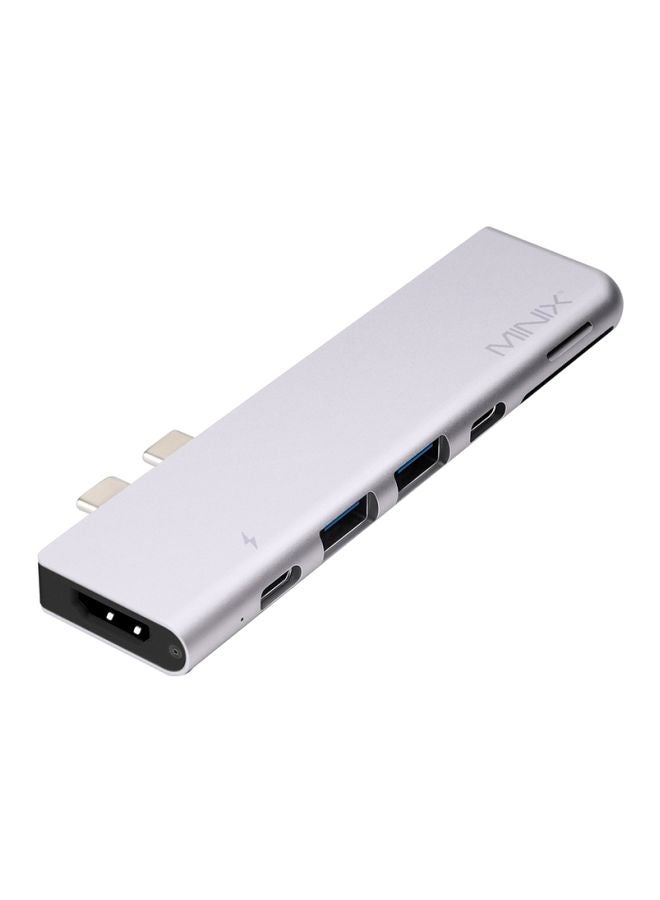 Minix - USB-C Multiport Adapter For Apple MacBook Pro Grey - Image 1