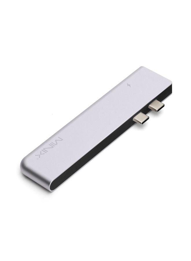 Minix - USB-C Multiport Adapter For Apple MacBook Pro Grey - Image 1