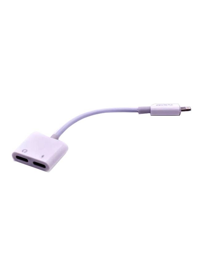 ZOOM 2-In-1 Charging Adapter White