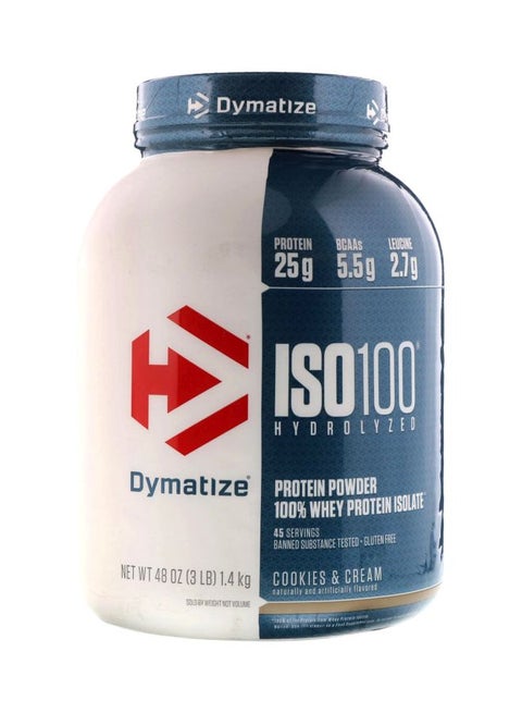 ISO 100 Hydrolyzed Protein Powder - Cookies And Cream