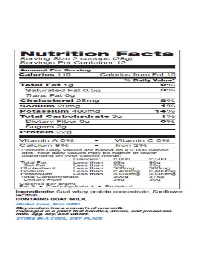Tera's - Goat Whey Protein - Image 1