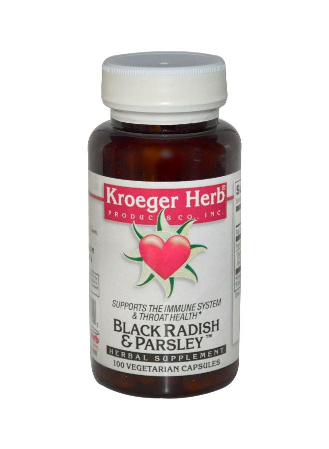 كروجر هيرب كو مكمل غذائي من الفجل الأسود والبقدونس - 100 كبسولة نباتية - Image 1