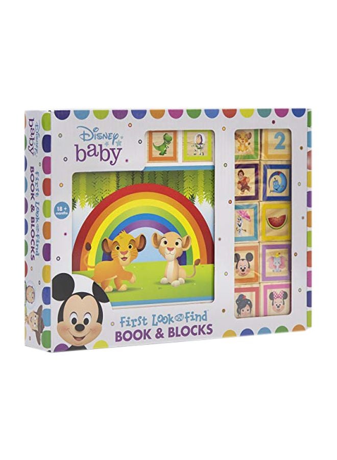 Disney Baby: First Look And Find Book & Blocks Hardcover English by Wage, Erin Rose - 43922 