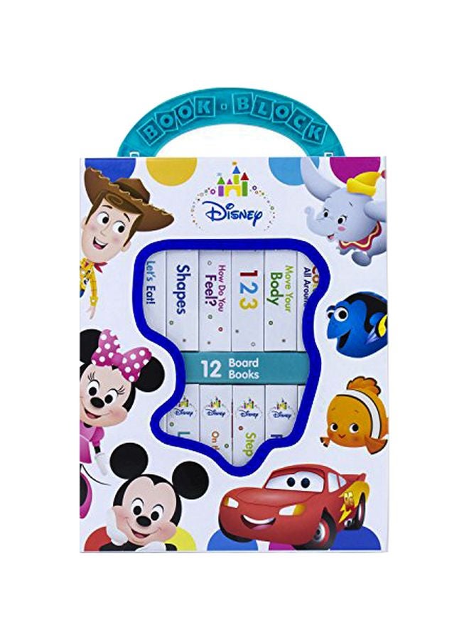 Disney 12 Board Books Hardcover English by P. I. Kids - 43237 