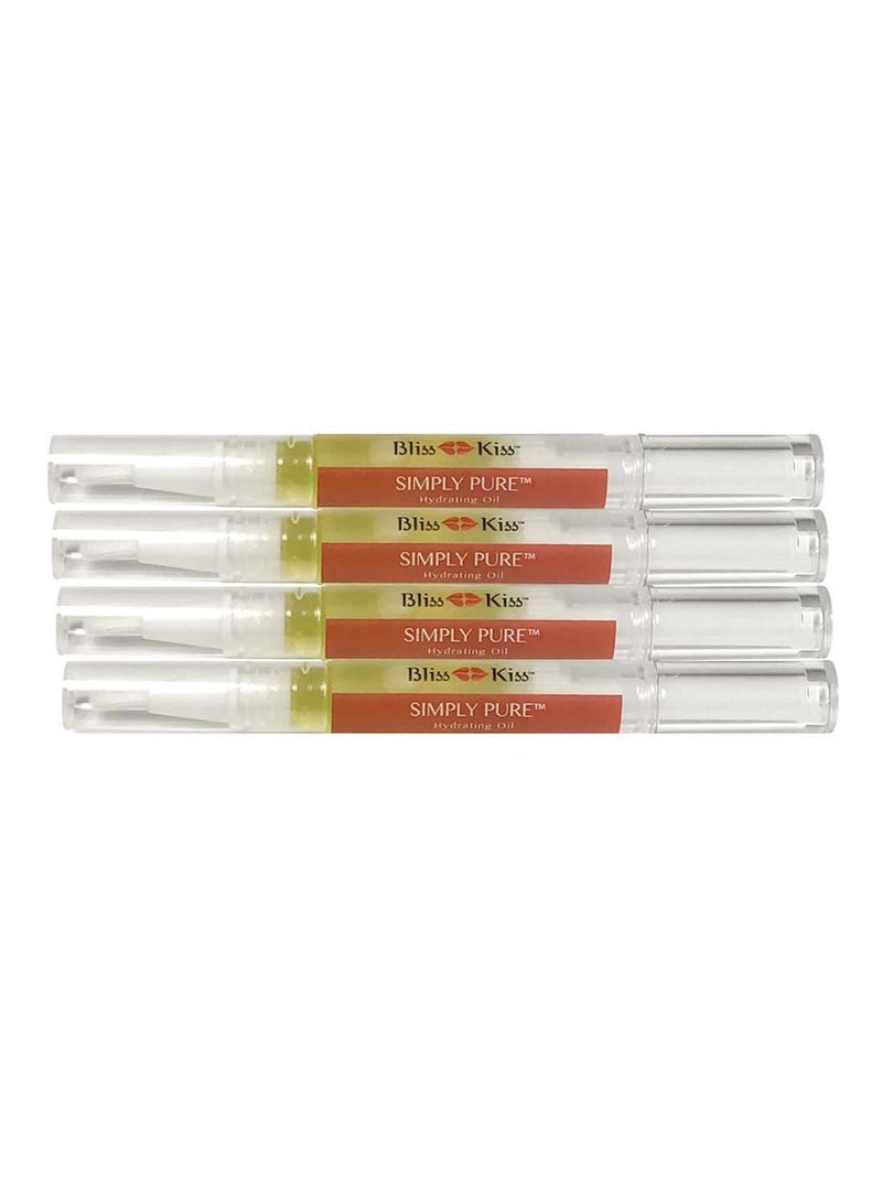 Bliss Kiss 4-Piece Pure Cuticle And Nail Oil Starter Kit 4 x 2ml - Image 1