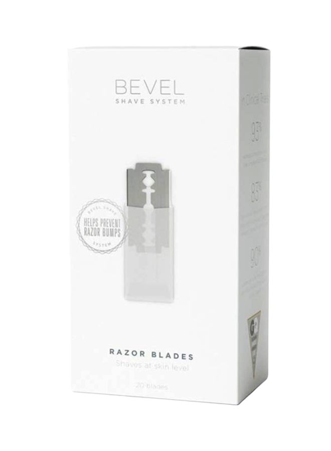 Bevel Pack Of 20 Razor Blades Grey 0.09X2.25X4.5 - Image 2