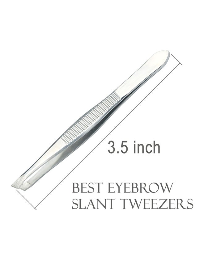 Pack Of 3 Slant Tweezers Silver 2.99X0.2X0.2 - v1580405305/N33725787A_2