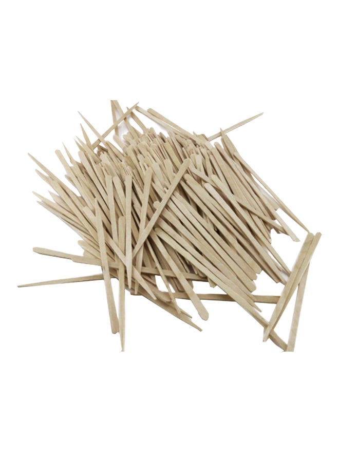 Fyess 500-Piece Small Wax Applicator Sticks Set Beige 2.8X0.98X2.9 - Image 3