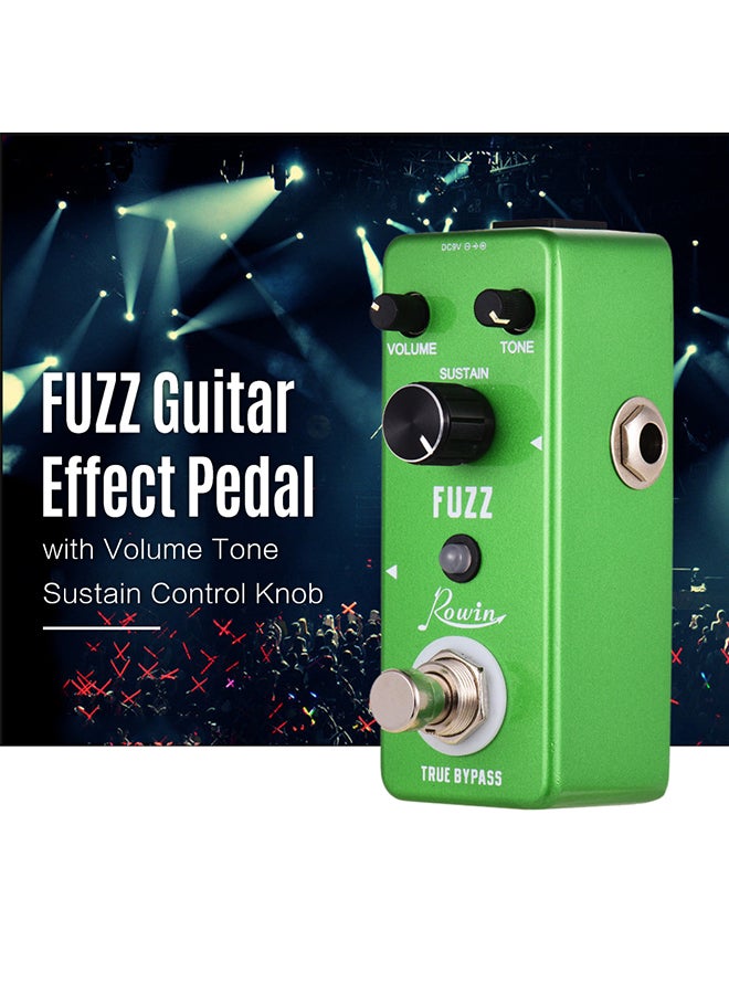 Rowin Fuzz Guitar Effect Pedal With Volume Tone - Image 3