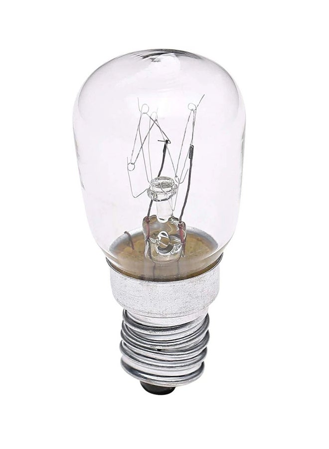 Halogen Bulb for Himalayan Salt Lamps and Refrigerators Clear/Silver