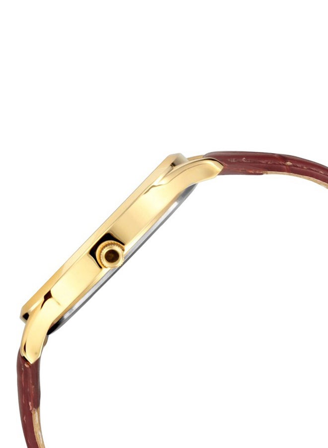 تيتان ساعة يد بعقارب وسوار مصنوع من الجلد طراز 1825YL01 للرجال - Image 3