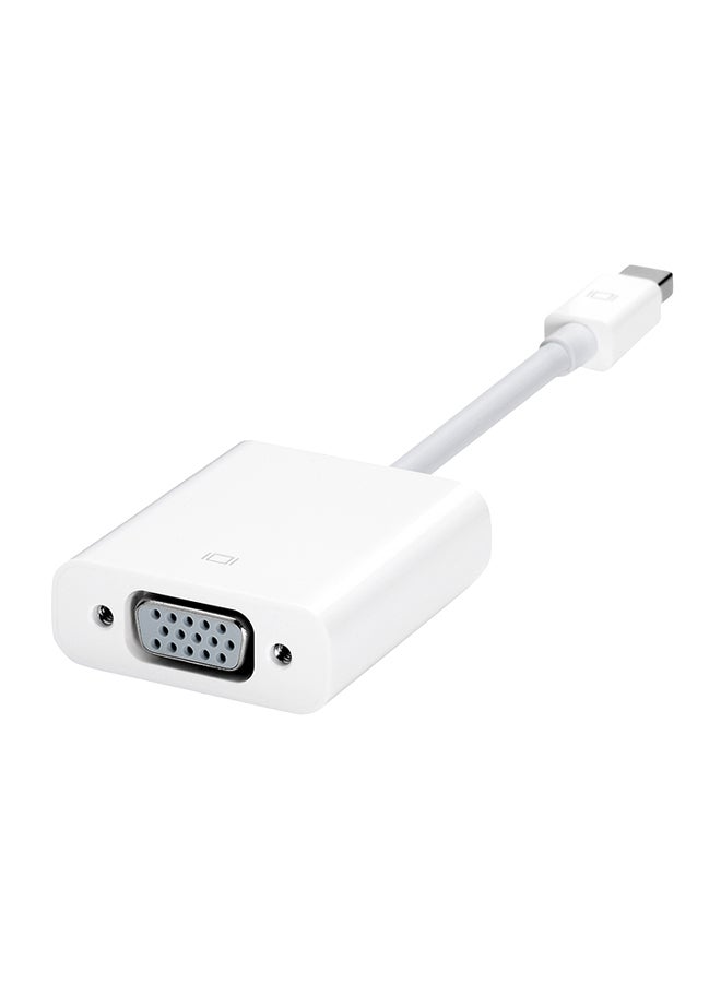 Generic - Mini Display Port To VGA Cable Adapter For Apple MacBook Pro White - Image 1