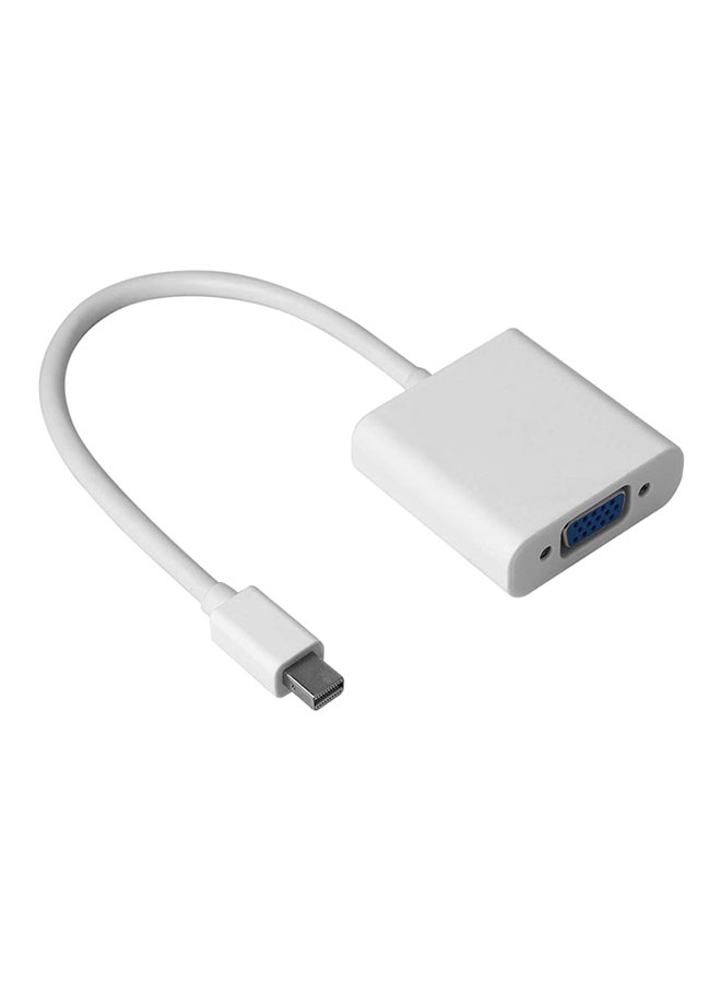 Generic - Mini Display Port To VGA Cable Adapter For Apple MacBook Pro White - Image 1