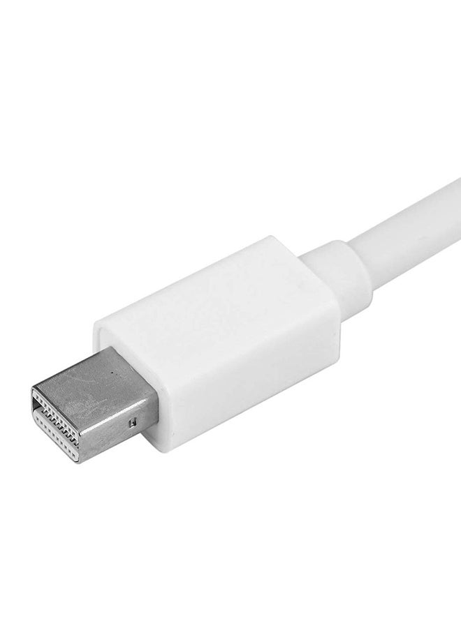Generic - Mini Display Port To VGA Cable Adapter For Apple MacBook Pro White - Image 1