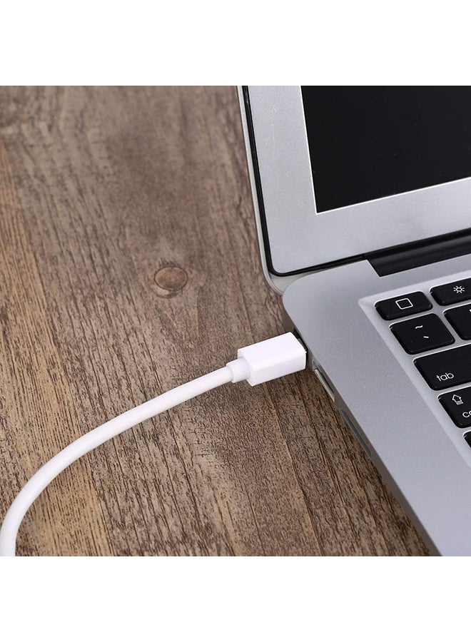 Generic - Mini Display Port To VGA Cable Adapter For Apple MacBook Pro White - Image 1