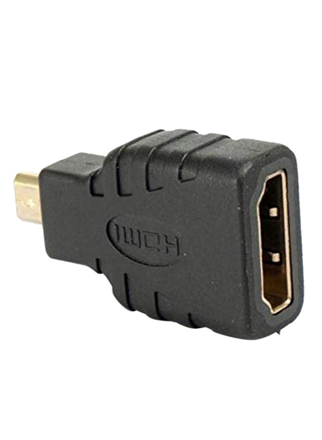 ماركة غير محددة - وصلة كابل HDMI أنثى إلى Micro HDMI ذكر أسود - Image 1