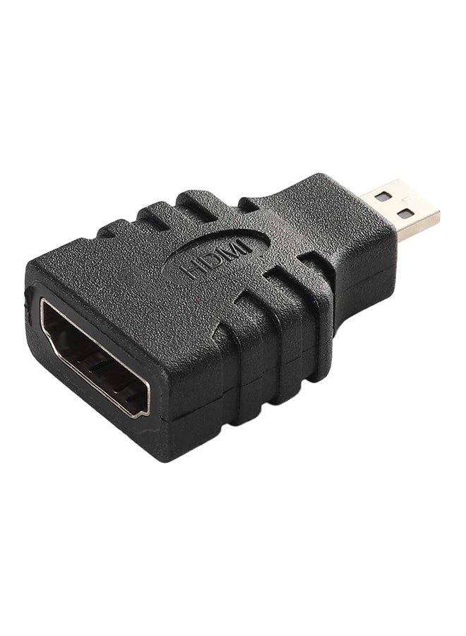 ماركة غير محددة - وصلة كابل HDMI أنثى إلى Micro HDMI ذكر أسود - Image 1