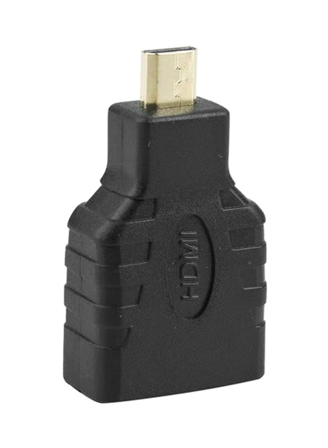 ماركة غير محددة - وصلة كابل HDMI أنثى إلى Micro HDMI ذكر أسود - Image 1