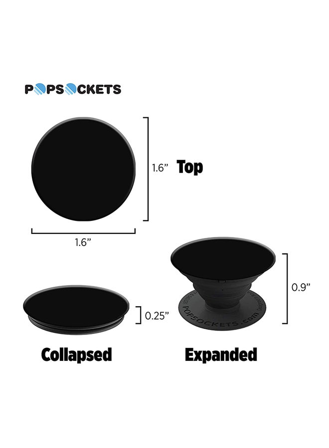Generic Pop Socket With Stand For Smartphones Black  - Image 4