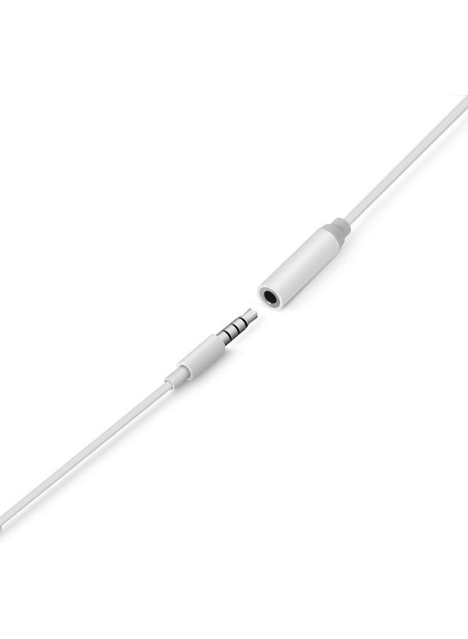 3.5mm AUX Extender Lightning Connector Cable For iPhone White - Image 5