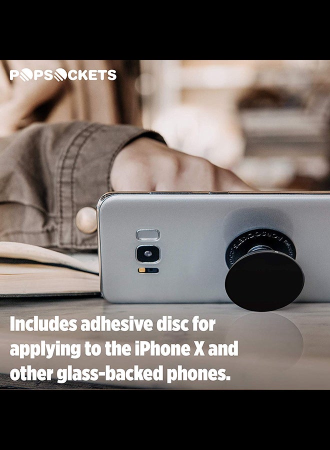 Generic - Pop Socket With Stand For Smartphones Black - Image 1