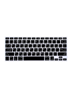 Arabic/English Keyboard Cover For Apple MacBook Pro/Air Retina 13/15-Inch UK Layout Black