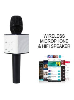 ميكروفون كاريوكي Q7 بخاصية البلوتوث مع مكبر صوت wireless-microphone-black أسود/ أبيض - v1580453923/N18110435A_6