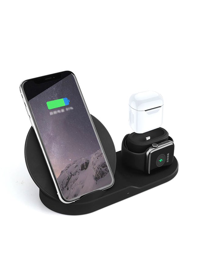 3-In-1 Wireless Dock Charging Station Black  - Image 4