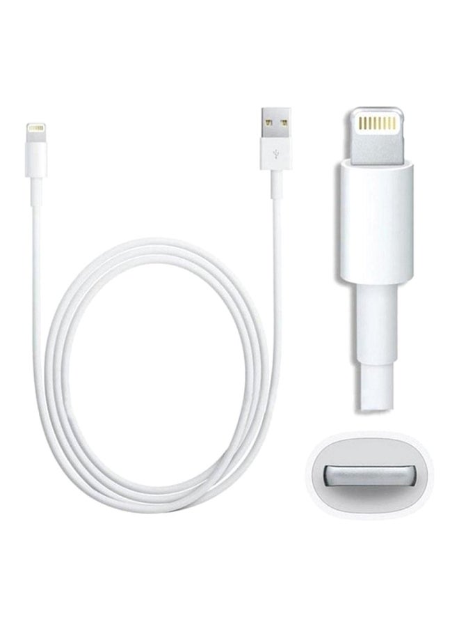 Charger Cable For iPhone 5 White