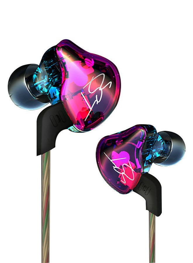 KZ - Zst Pro 3.5Mm Wired In Ear Headphones Hifi Music Earphones 1Dd+1Ba Dynamic Armature Drivers Sports Headset With Replacement Earphone Cable Earbuds Purple Purple/Blue/Black - Image 1