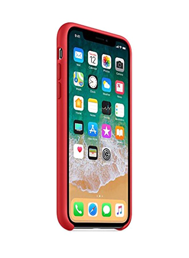 Silicone Snap Case Cover For Apple iPhone XS Max Red