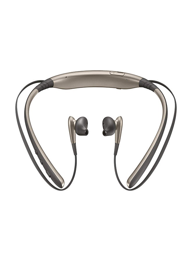 Level U Wireless Bluetooth Neck Headsets Collar Noise Cancelling Headphone Gold