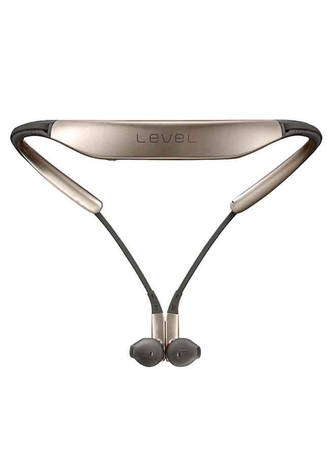 Level U Wireless Bluetooth Neck Headsets Collar Noise Cancelling Headphone Gold