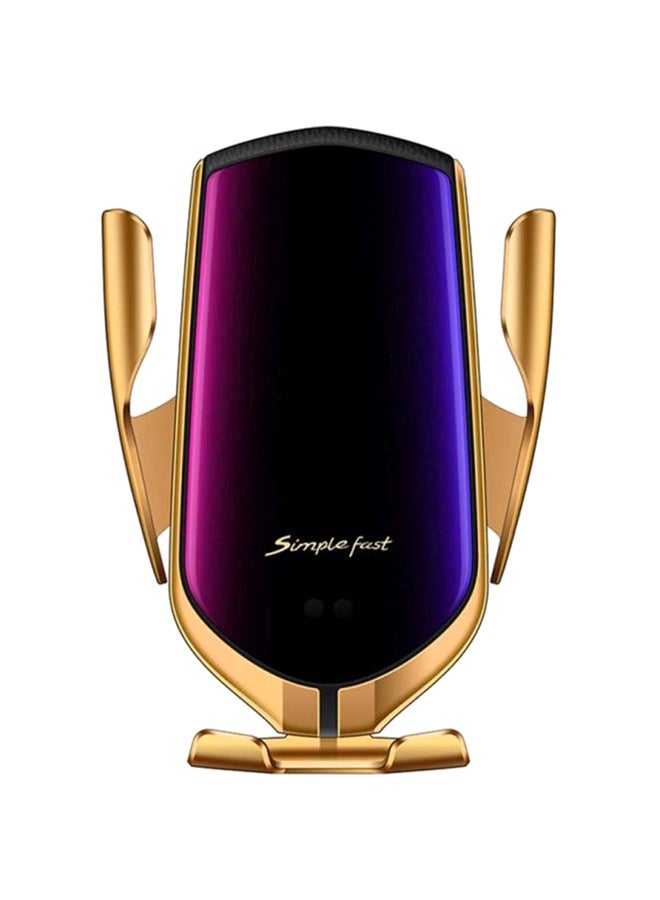 Clamping Wireless Car Charger Gold - Image 1