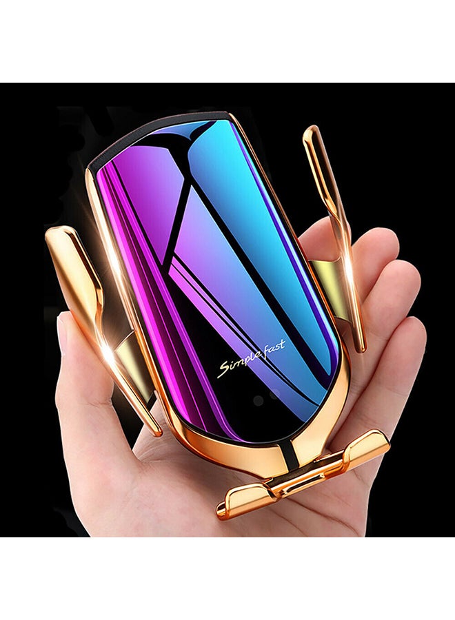 Clamping Wireless Car Charger Gold - Image 4