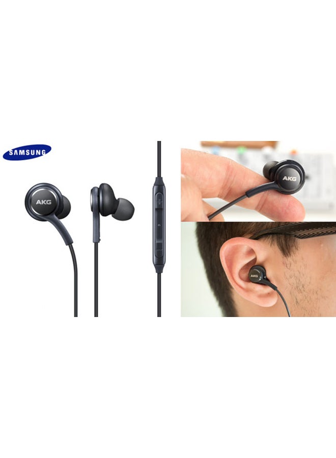 AKG - S8 Plus Wired In-Ear Earphones Black - Image 1