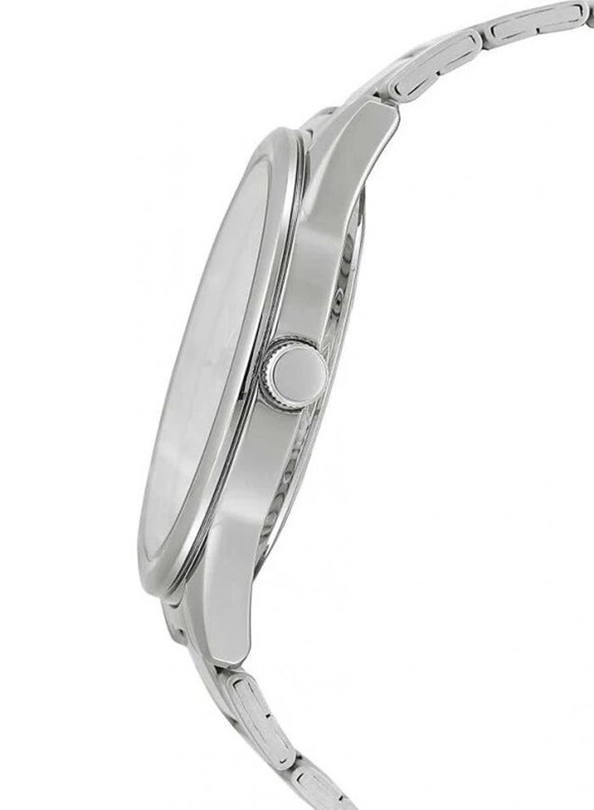 كاسيو ساعة يد بعقارب مقاومة للماء بسوار من الإستانلس ستيل من سلسلة دريس طراز MTP-V005D-7B - مقاس 28 مم - لون فضي للرجال - Image 3