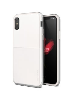 VRS Design Protective Case Cover For Apple iPhone X White And Silver 