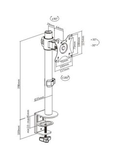 NEWSTAR Single Monitor Fully Adjustable Stand Black  - Image 4