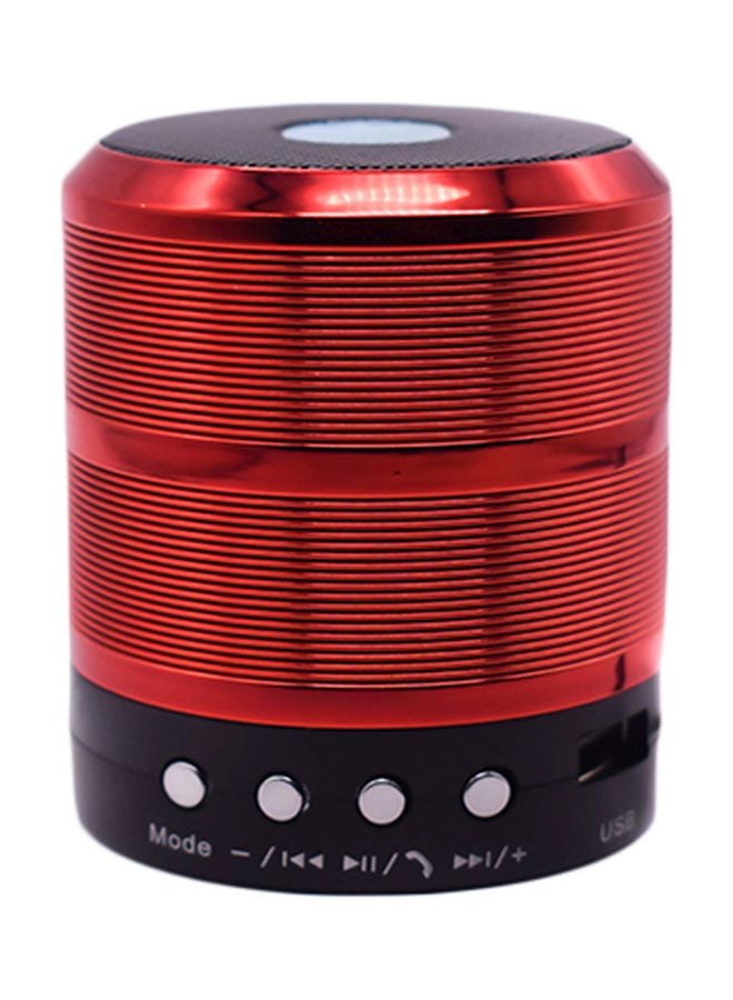 USB Mini Bluetooth Speaker Red/Black - Image 1