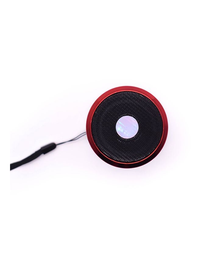 USB Mini Bluetooth Speaker Red/Black - Image 2