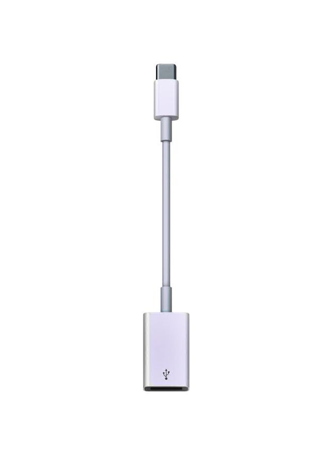 ماركة غير محددة محول من منفذ USB-C إلى USB أبيض  - Image 1