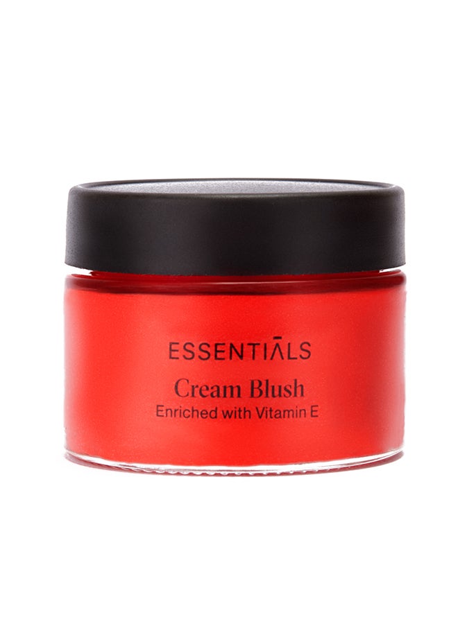 ESSENTIALS Cream Blush Enriched With Vitamin E Red Blossom Shade 3 