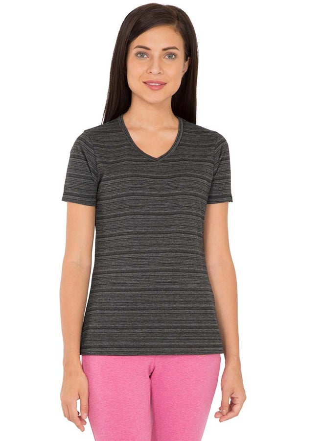 JOCKEY - Striped T-Shirt Black - Image 1