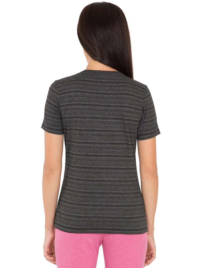 JOCKEY - Striped T-Shirt Black - Image 1