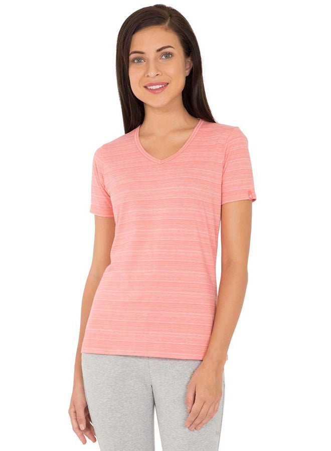 JOCKEY - V-Neck T-Shirt Peach Blossom - Image 1