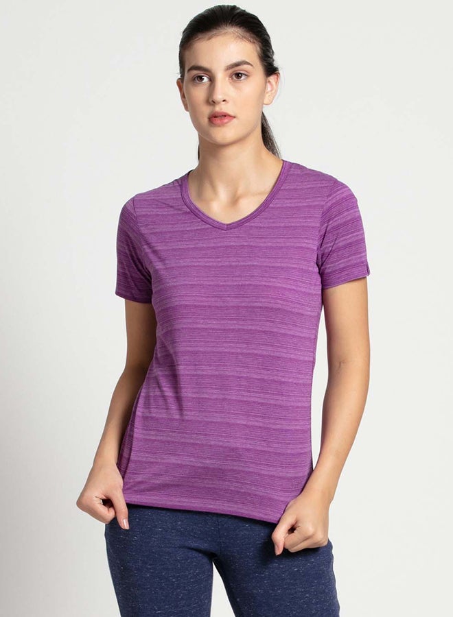 JOCKEY - V-Neck T-Shirt Purple Glory - Image 1