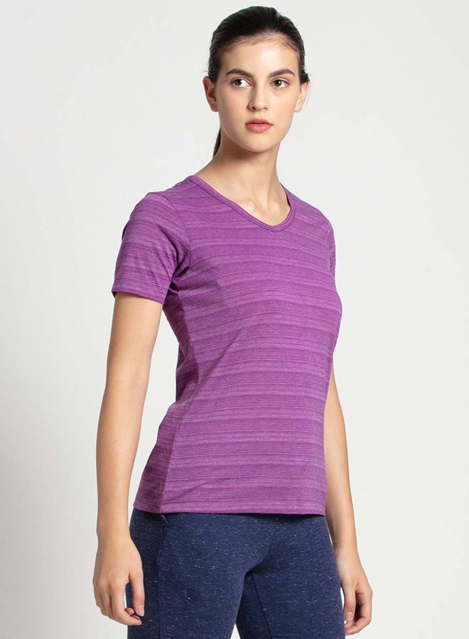 JOCKEY - V-Neck T-Shirt Purple Glory - Image 1