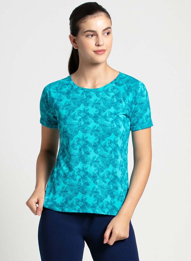 JOCKEY - Crew Neck T-Shirt Teal - Image 1