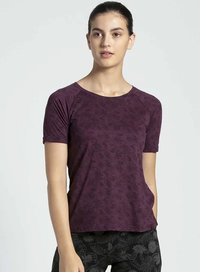 JOCKEY Crew Neck T-Shirt Purple Wine